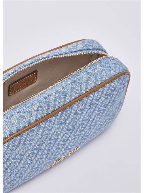 Borsa a tracolla piccola in denim jacquard LIU JO | AA6137T379A/09C45